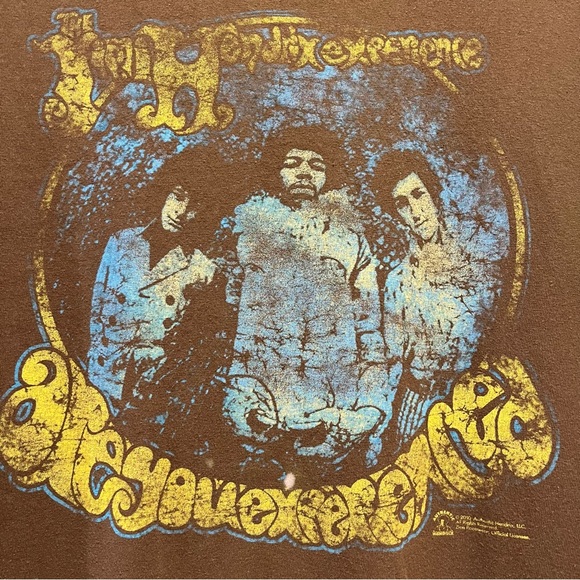2010 The Jimi Hendrix Are You Experienced Music T-Shirt Brown - Picture 2 of 6